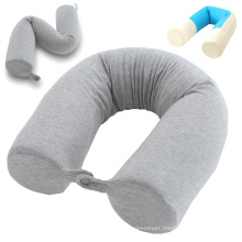 U Shaped Bendable Rolling Twist Airplane Pillow Cooling Memory Foam Pillow